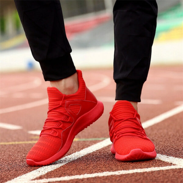 Latest Men's Red Casual Running Sport Shoes Sneakers