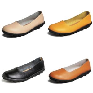Ballerina Genuine Leather Ballet Flat Shoes