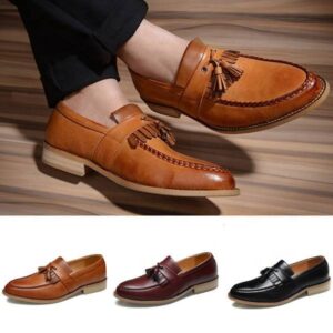 Men Fashion Casual Tassels British Style Dressing Business Shoes Wedding Party Flats Shoe