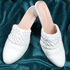 Braided Leather Mules